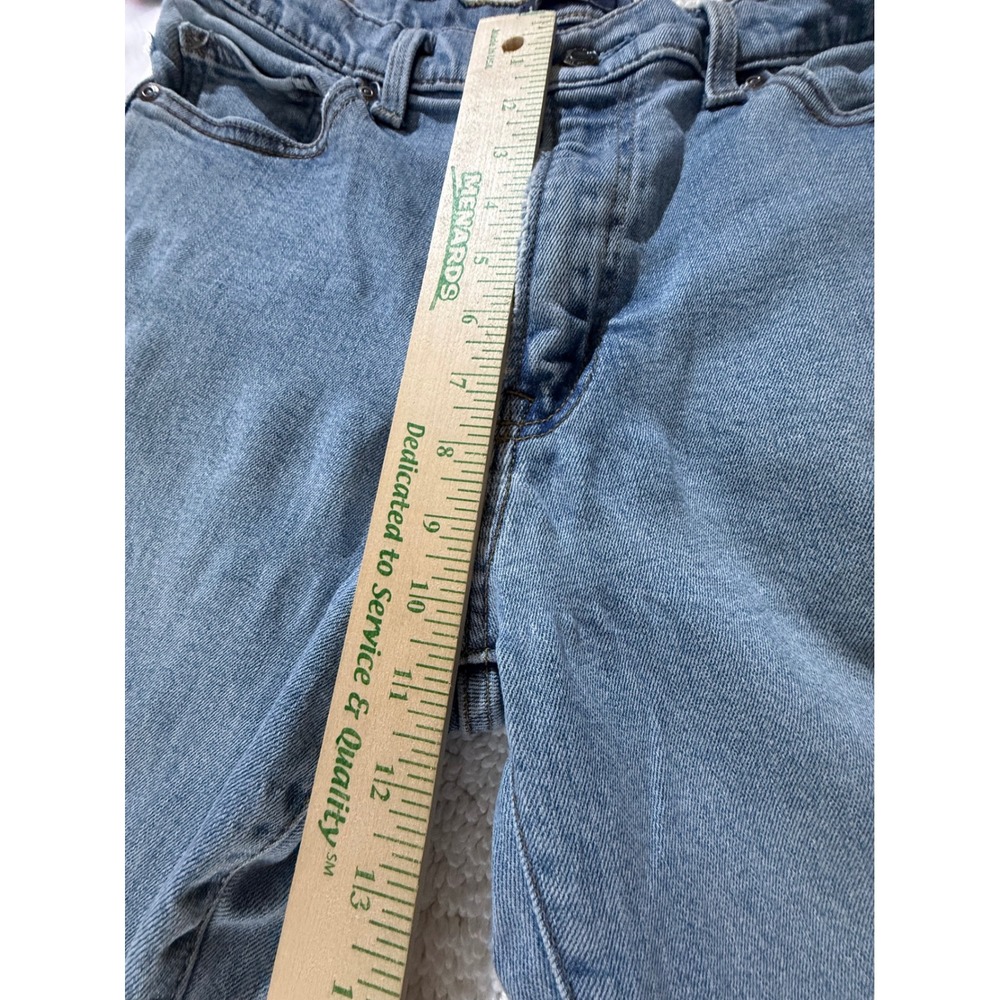 VTG Lands End Womens High Rise Straight Leg Jeans Light Wash Blue Denim - Picture 5 of 13